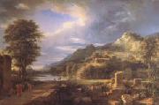 Pierre de Valenciennes The Ancient Town of Agrigentum A Composite Landscape (mk05) oil painting on canvas
